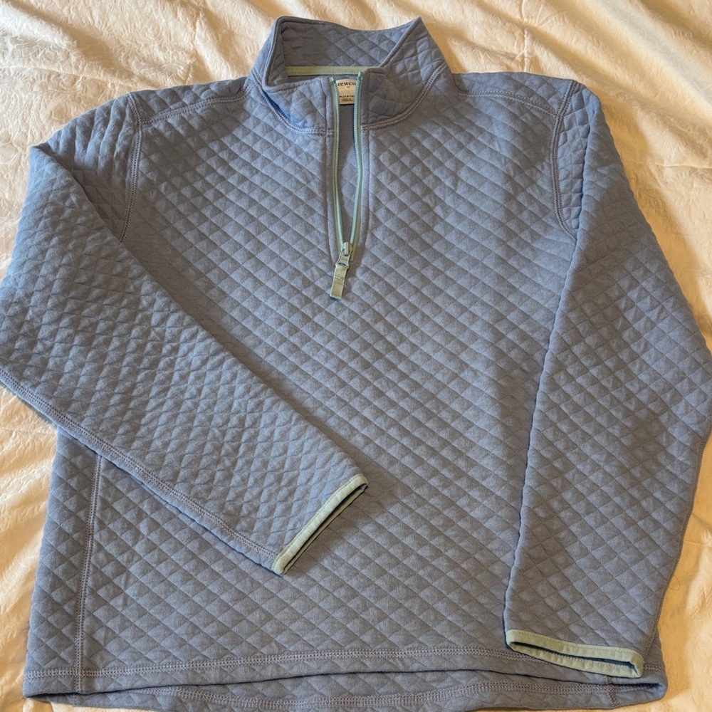 Crewcuts Kids Blue Quilted Half-Zip Sweatshirt